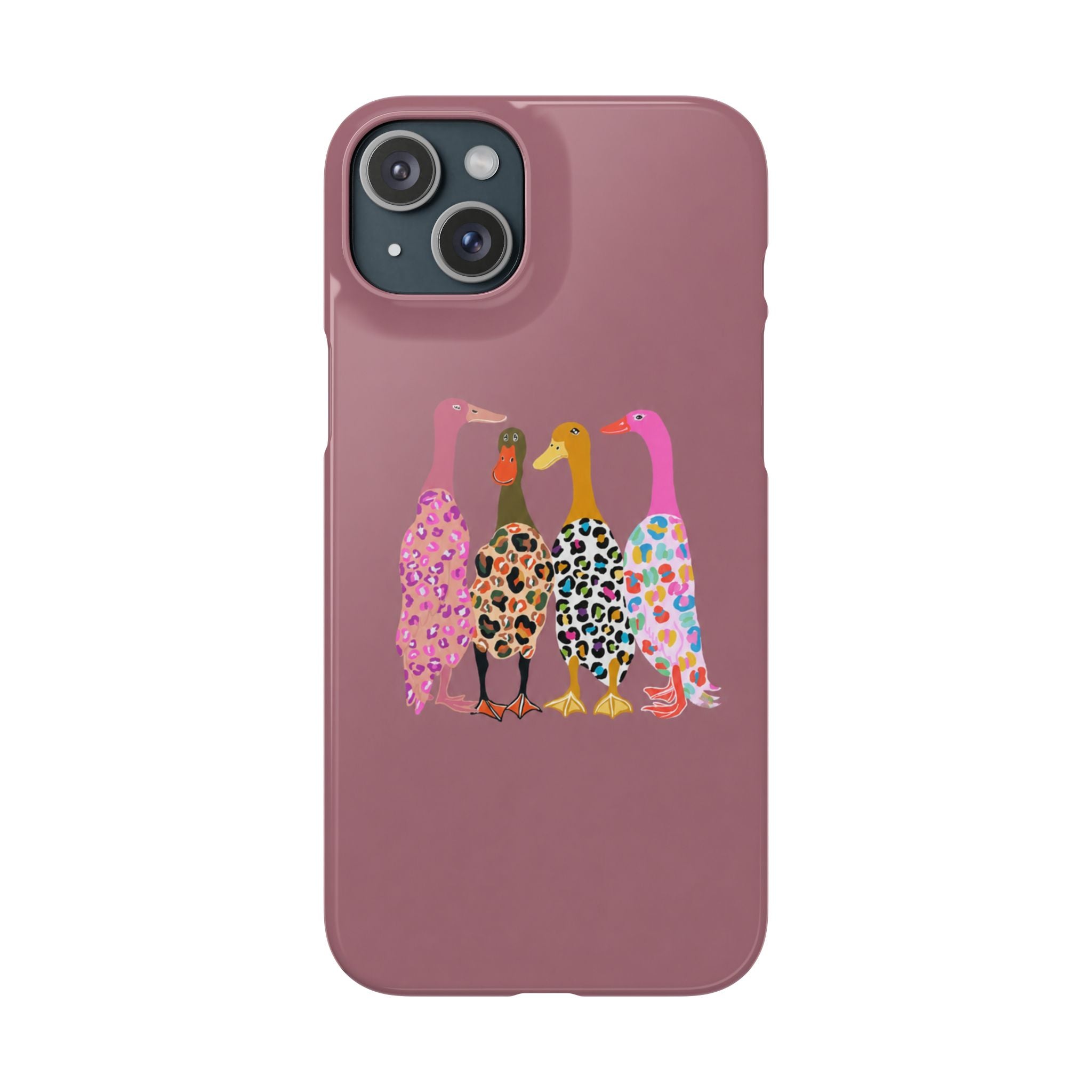 Colorful Leopard Ducks Phone Case