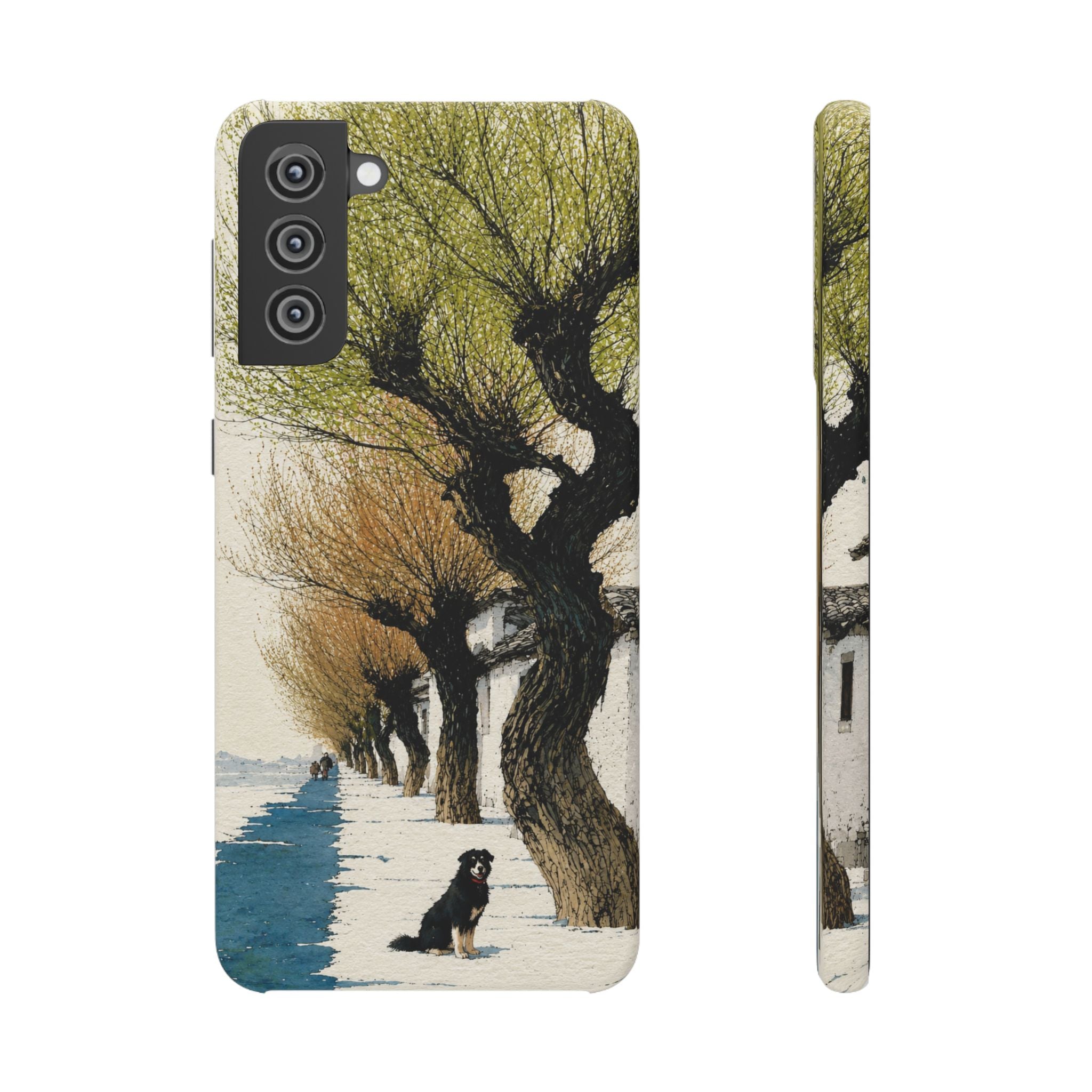 Serene Willow Landscape Phone Case