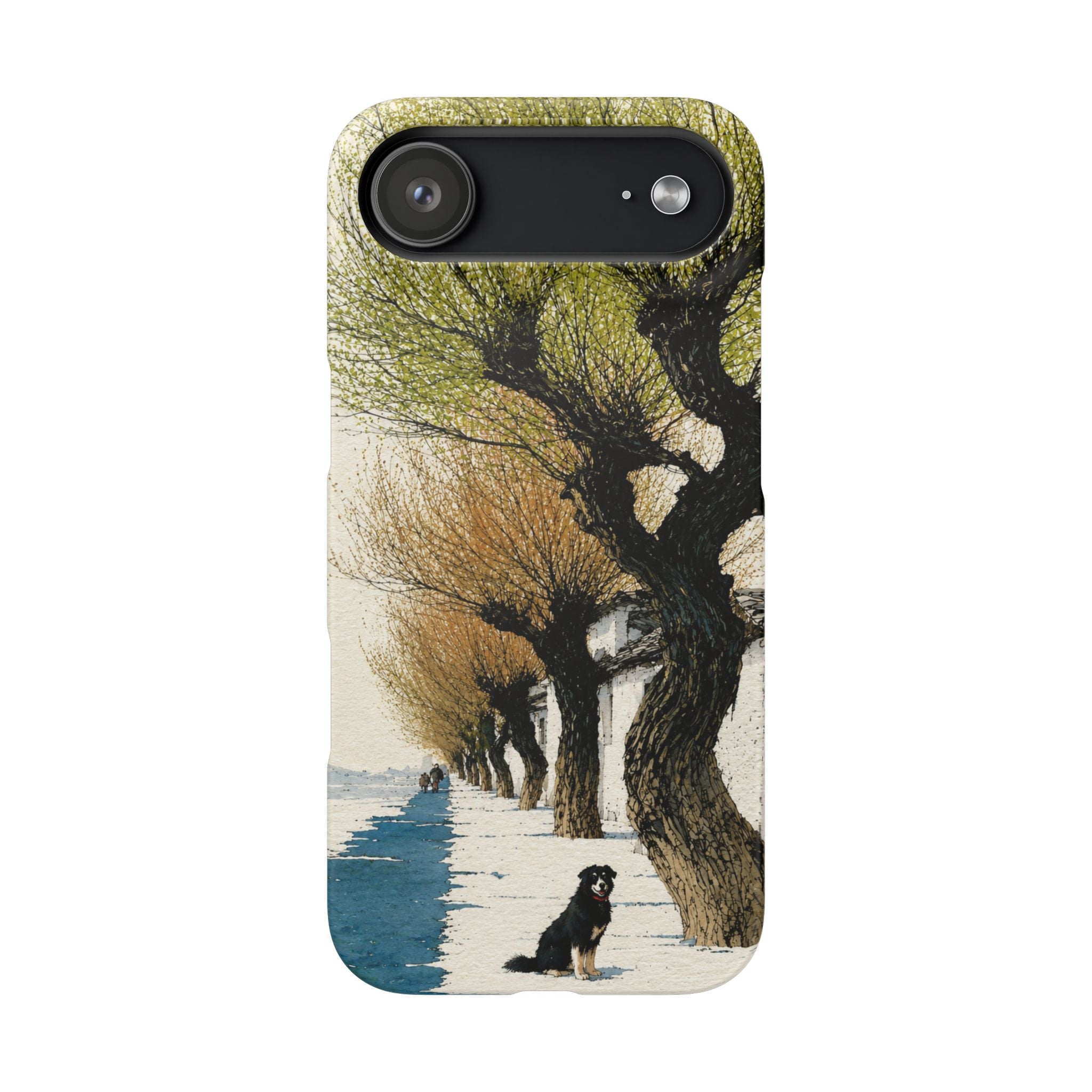Serene Willow Landscape Phone Case