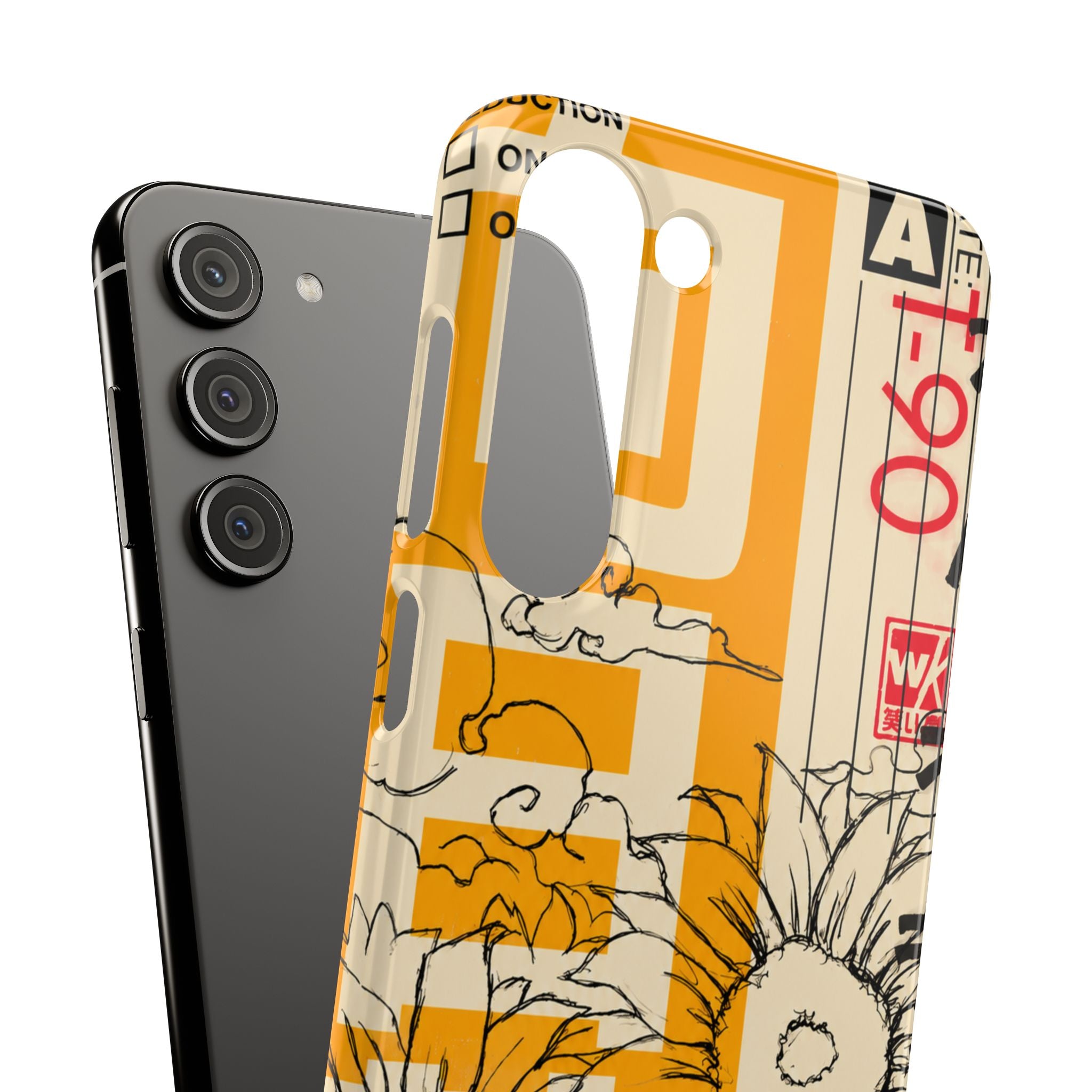 Retro Cassette Floral Phone Case