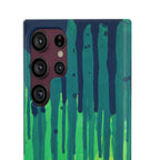 Liquid Emerald – Abstract Drip Phone Case