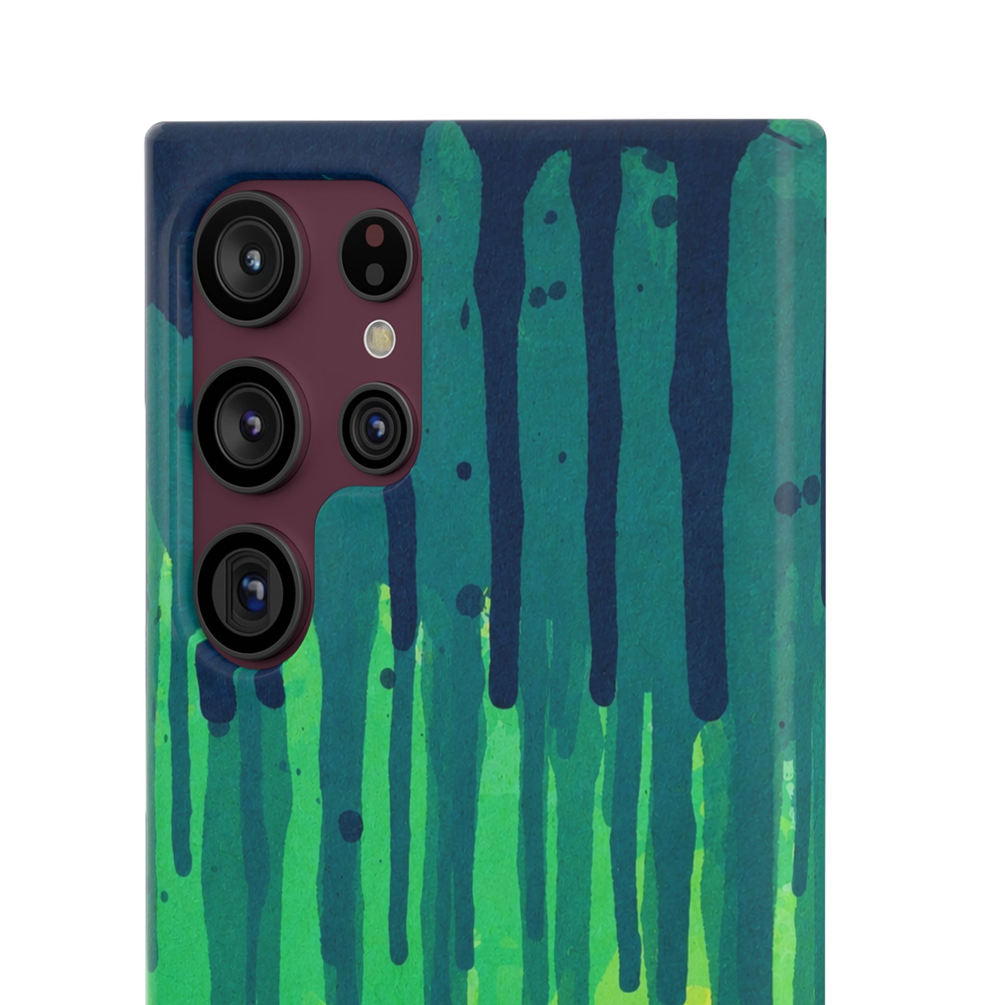Liquid Emerald – Abstract Drip Phone Case