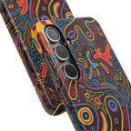 Neon Maze Phone Case