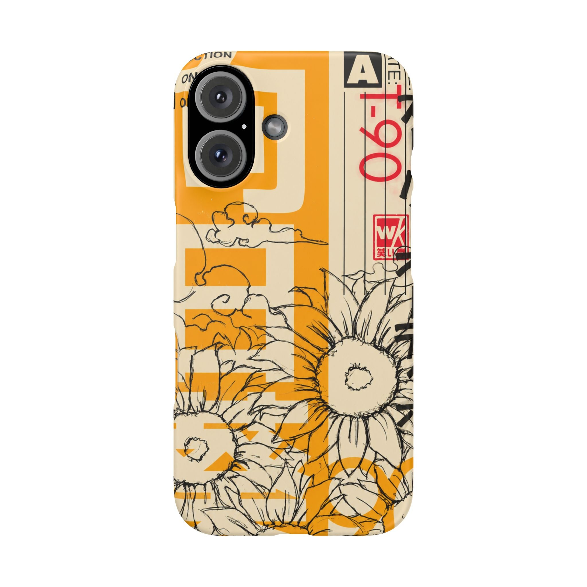 Retro Cassette Floral Phone Case