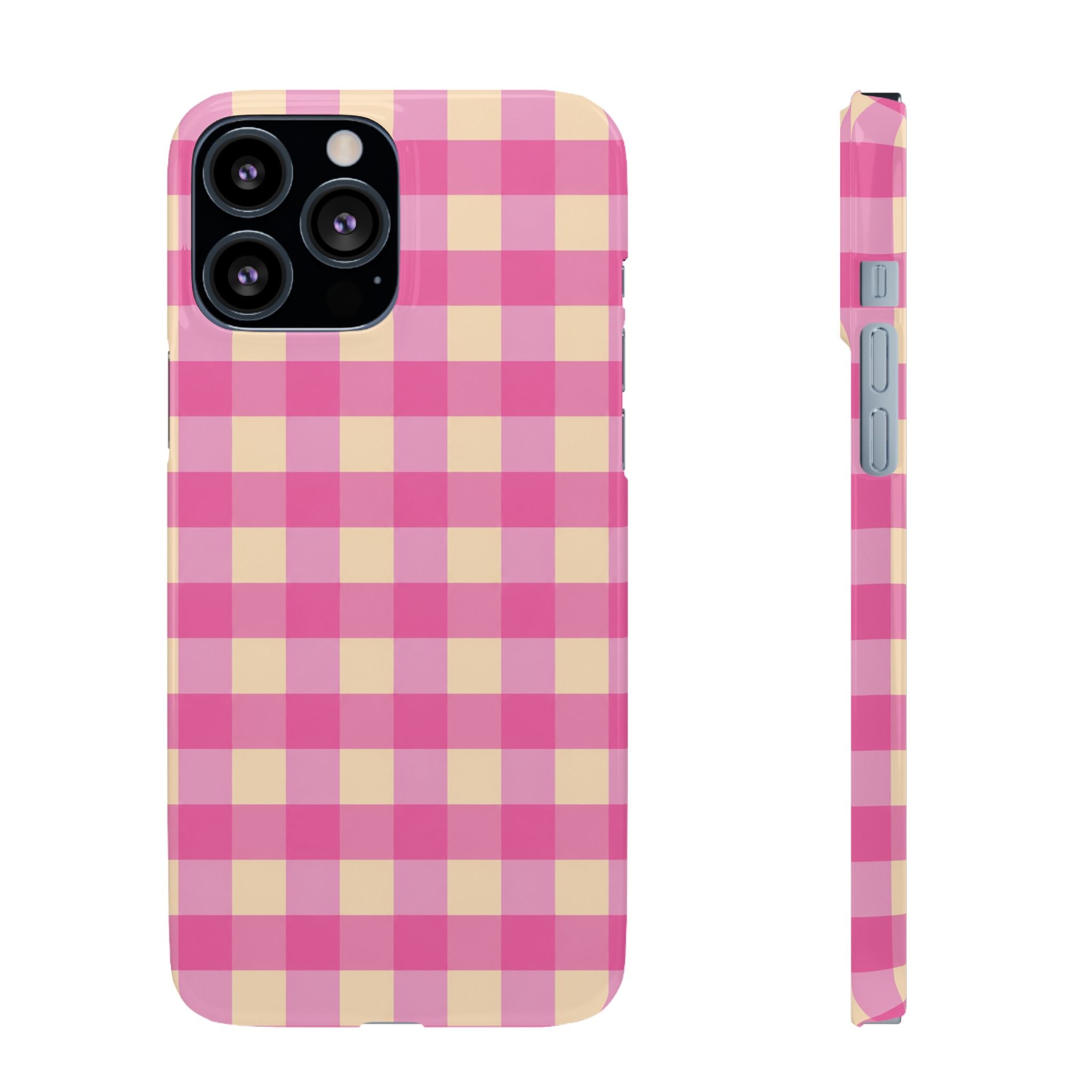 Pink Gingham Phone Case