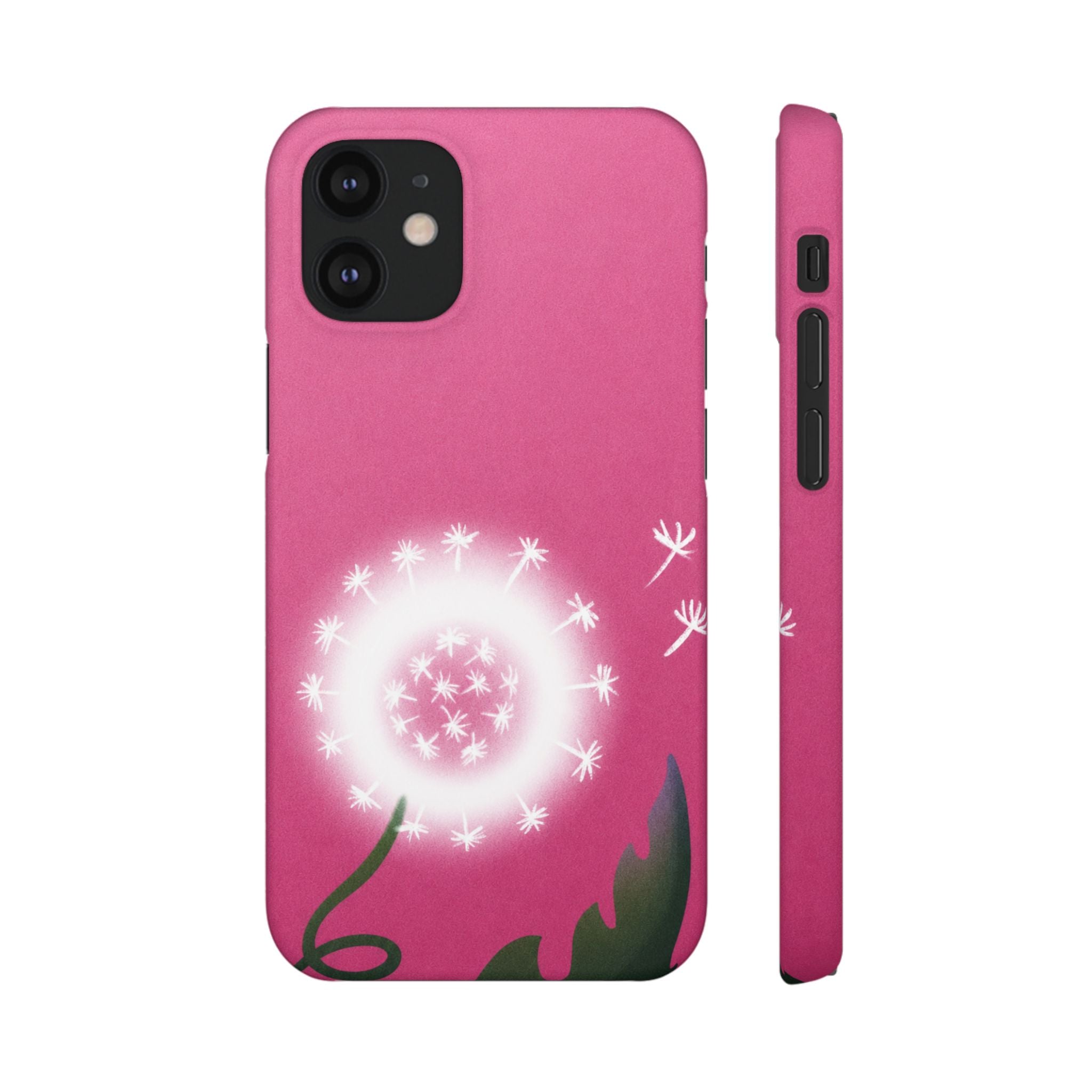 Pink Dandelion Phone Case