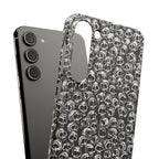 Black and White Skull Pattern Phone Case