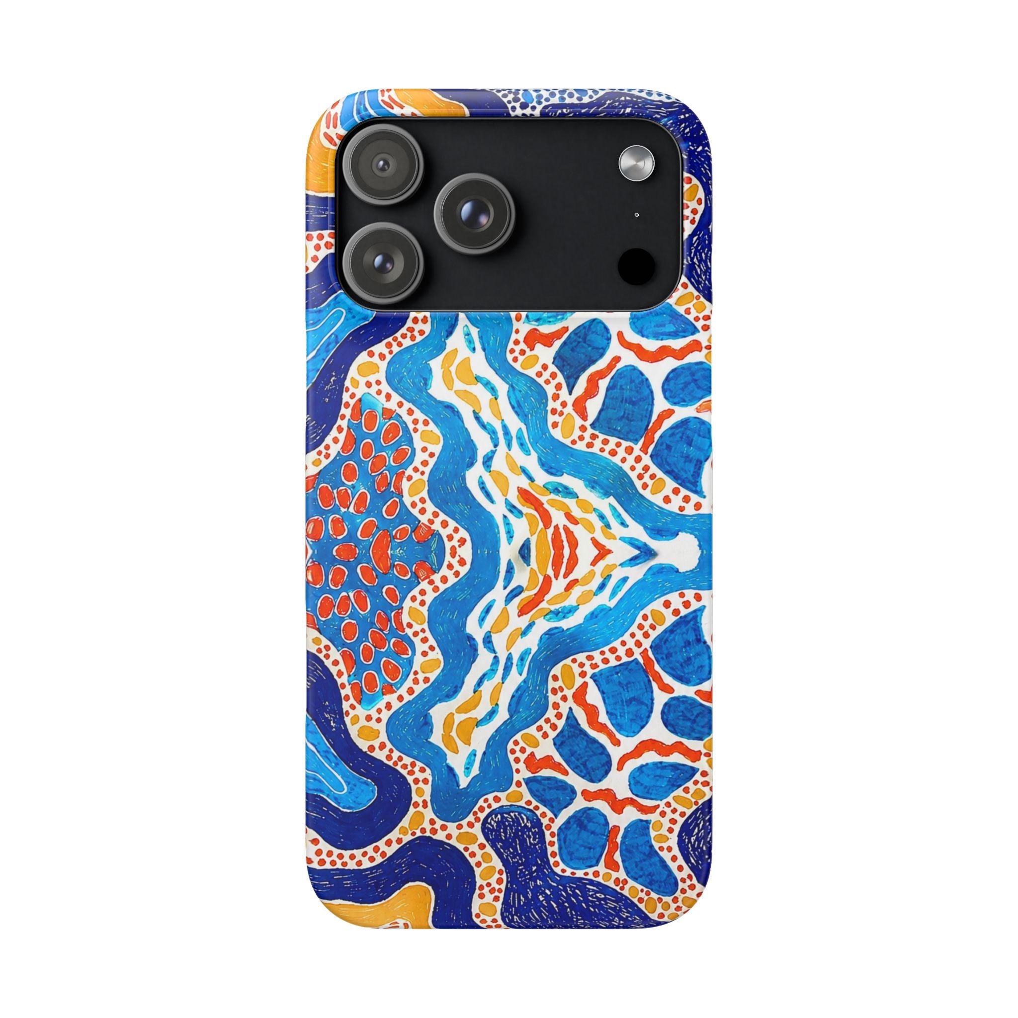 Abstract Blue Pattern Phone Case
