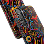 Neon Maze Phone Case