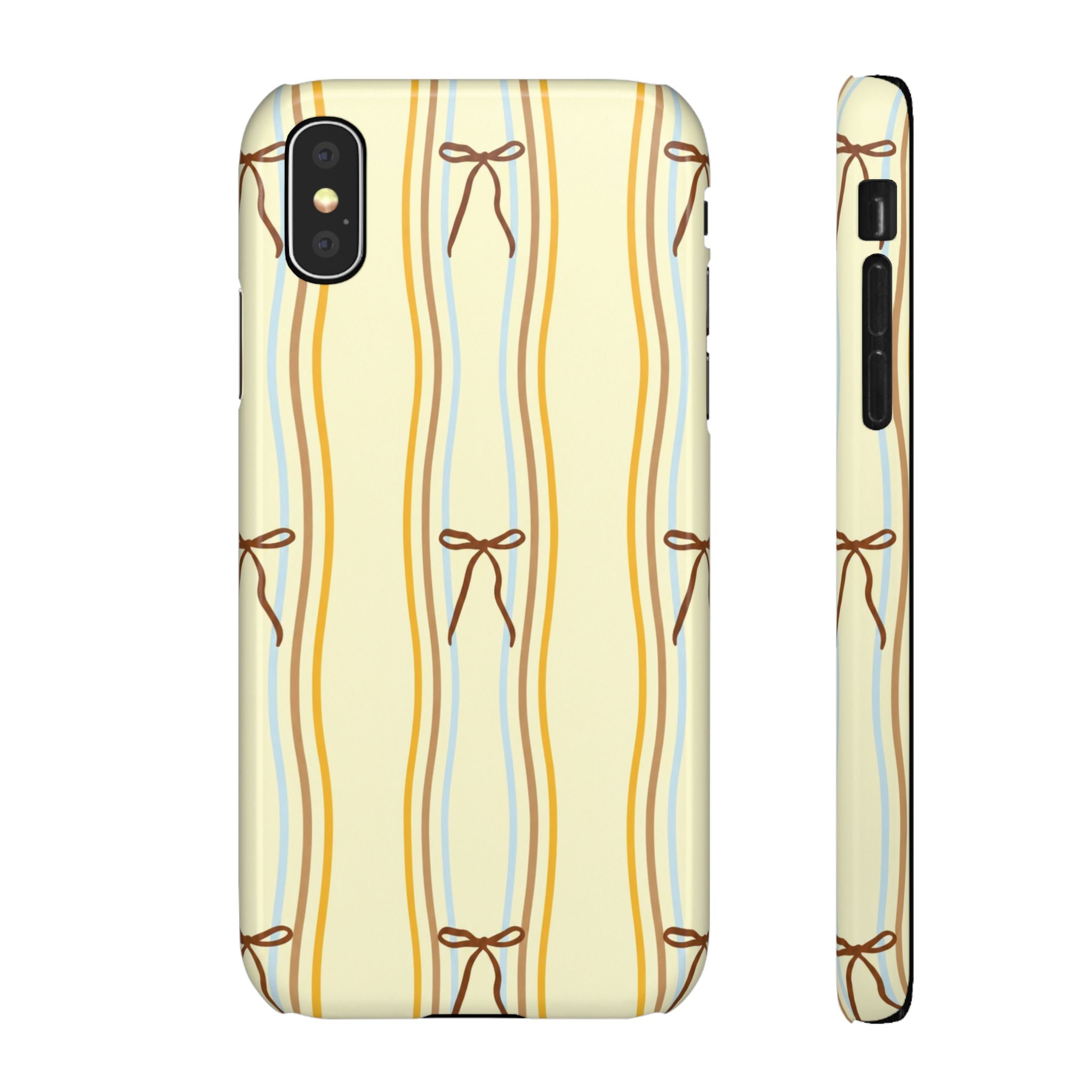 Bow Stripe Phone Case