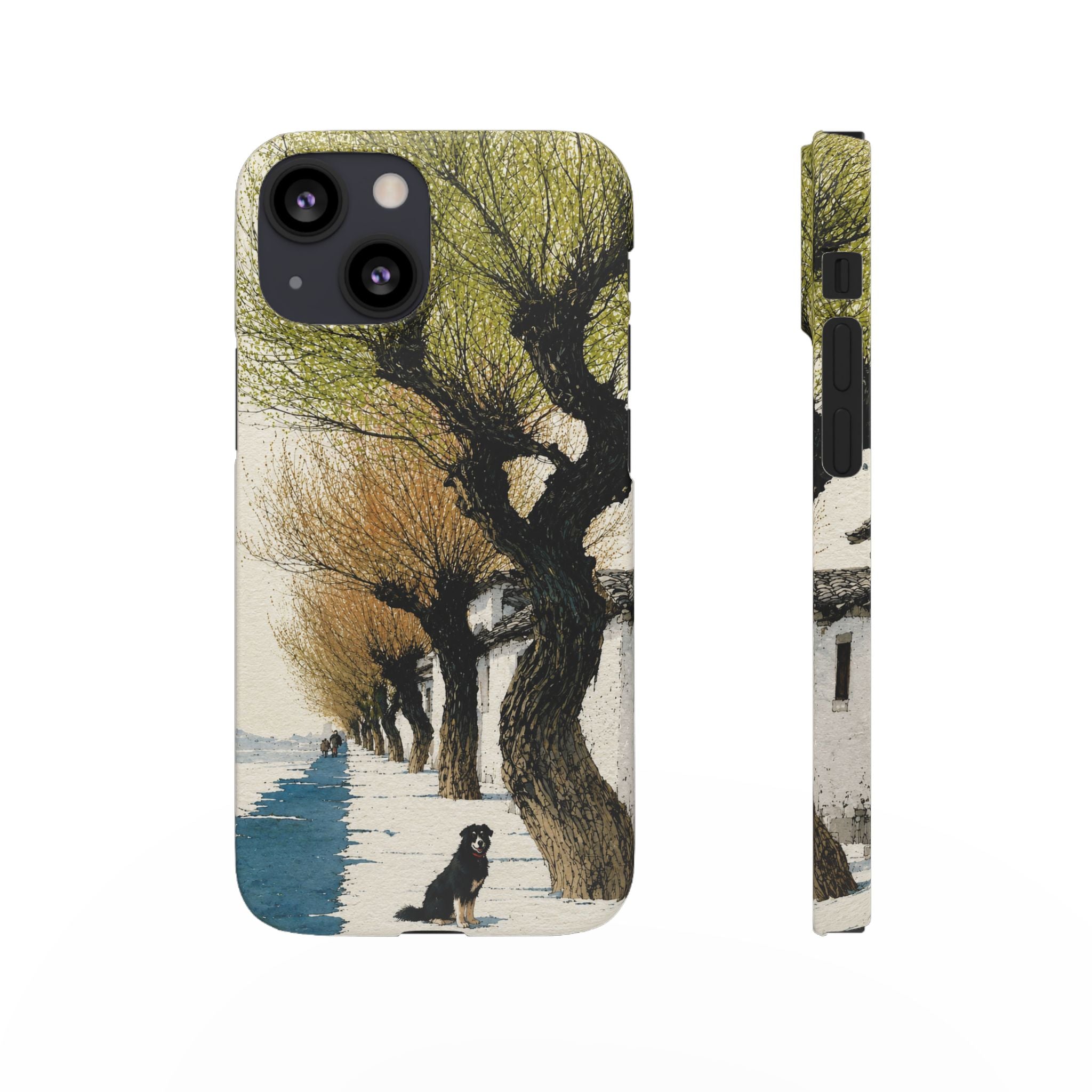 Serene Willow Landscape Phone Case