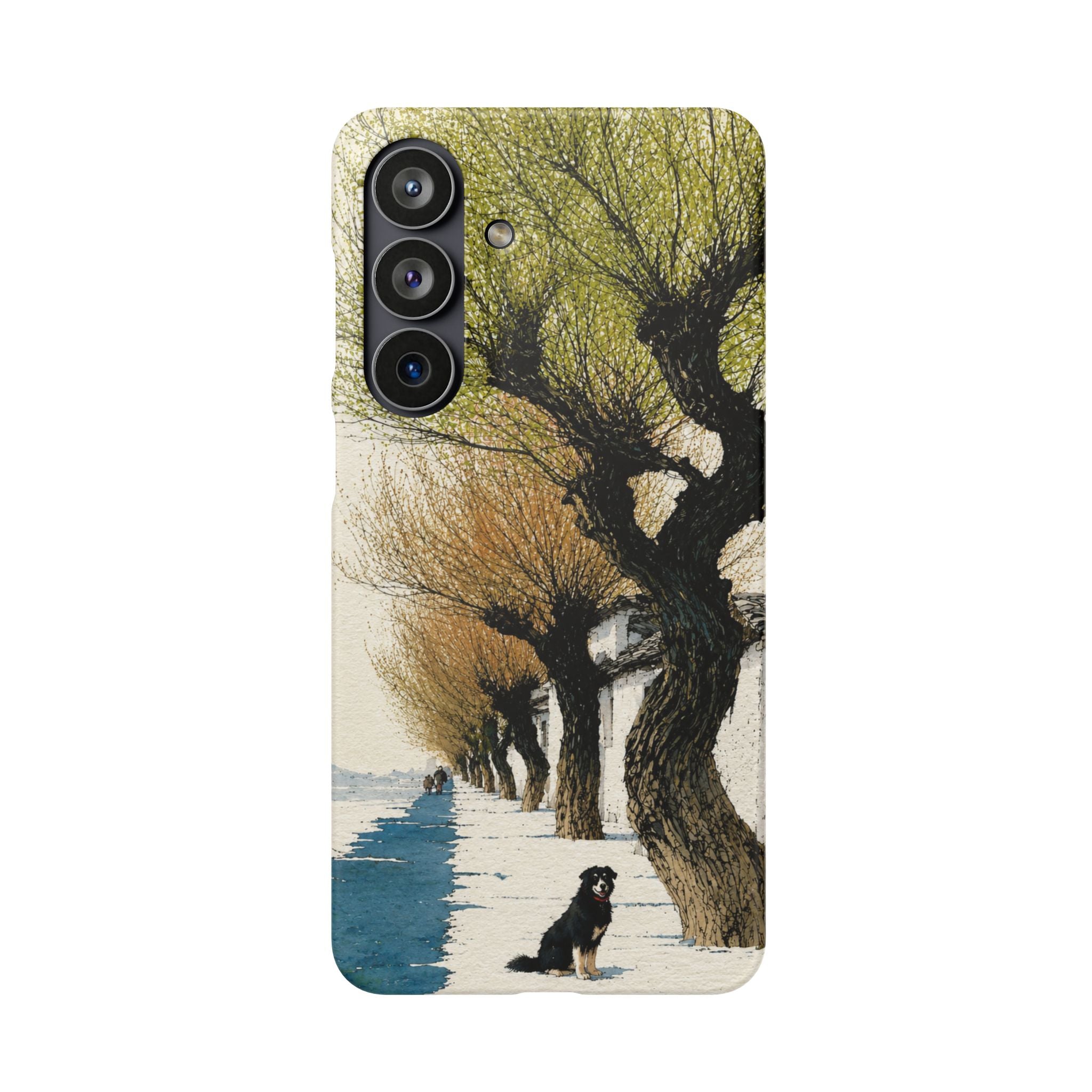 Serene Willow Landscape Phone Case