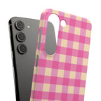Pink Gingham Phone Case