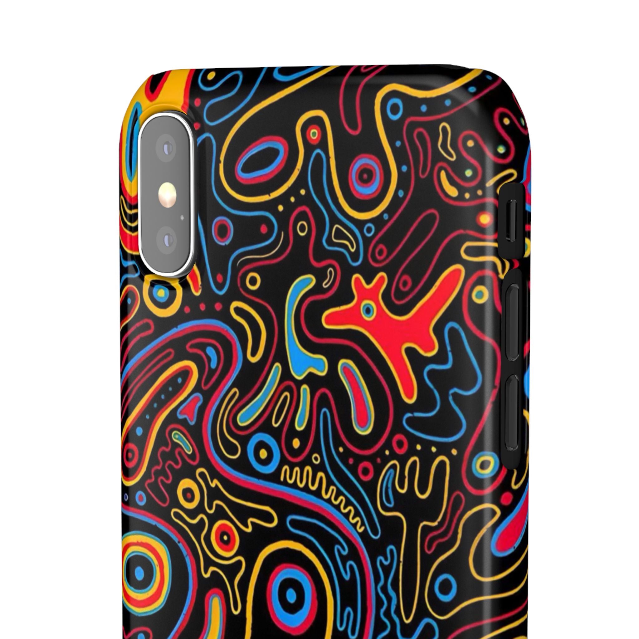 Neon Maze Phone Case