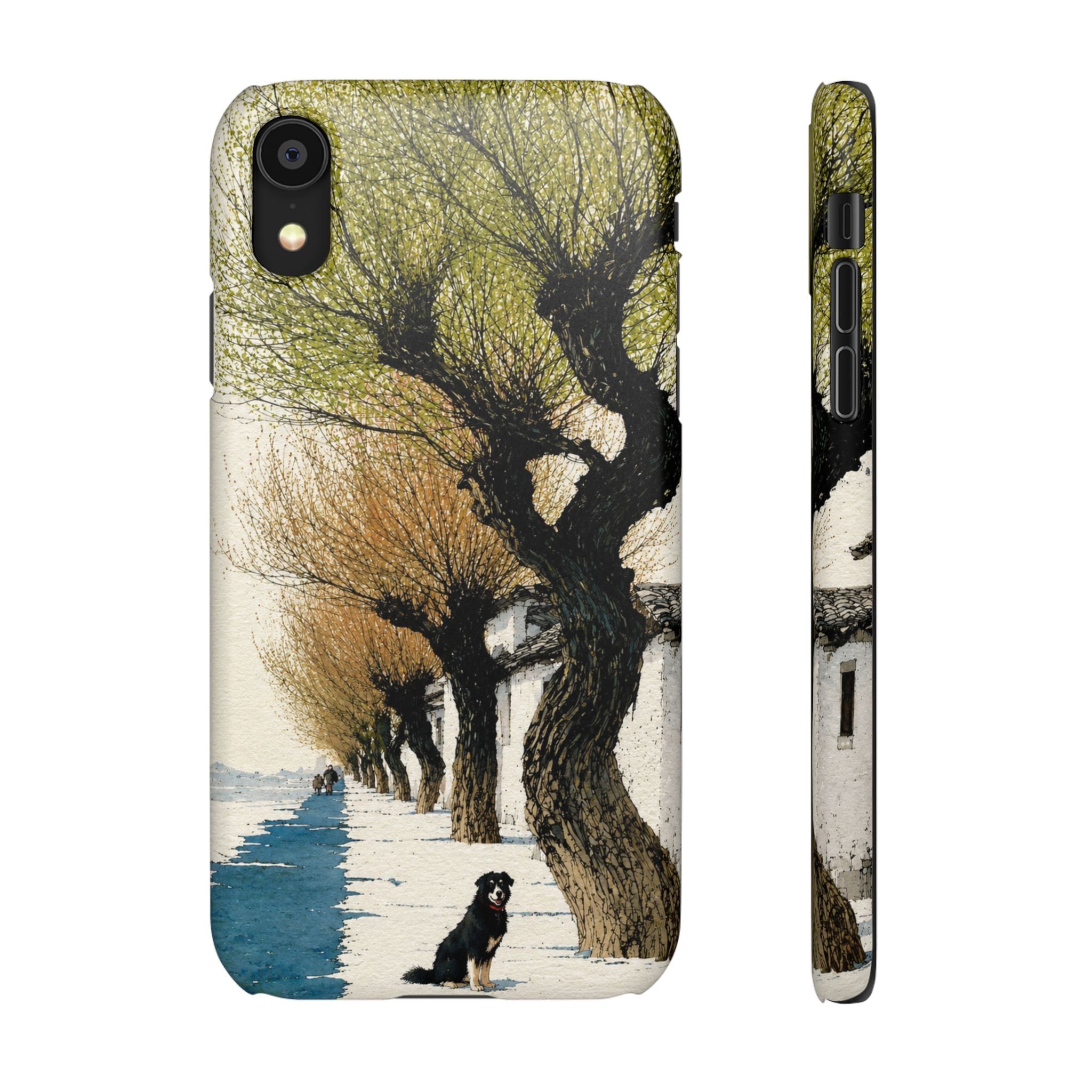 Serene Willow Landscape Phone Case