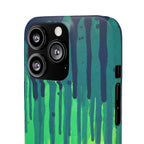 Liquid Emerald – Abstract Drip Phone Case