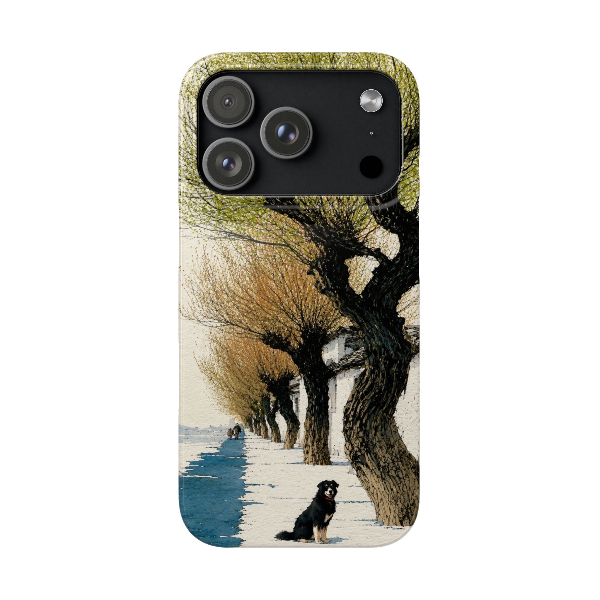 Serene Willow Landscape Phone Case
