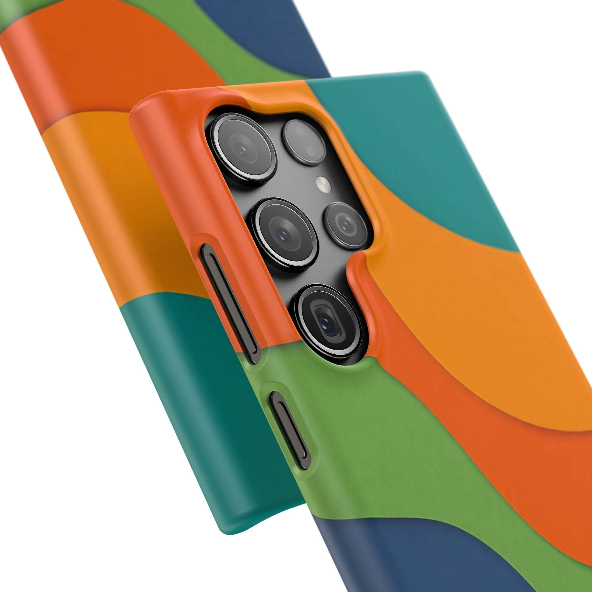 Colorful Abstract Waves Phone Case