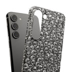 Black and White Skull Pattern Phone Case
