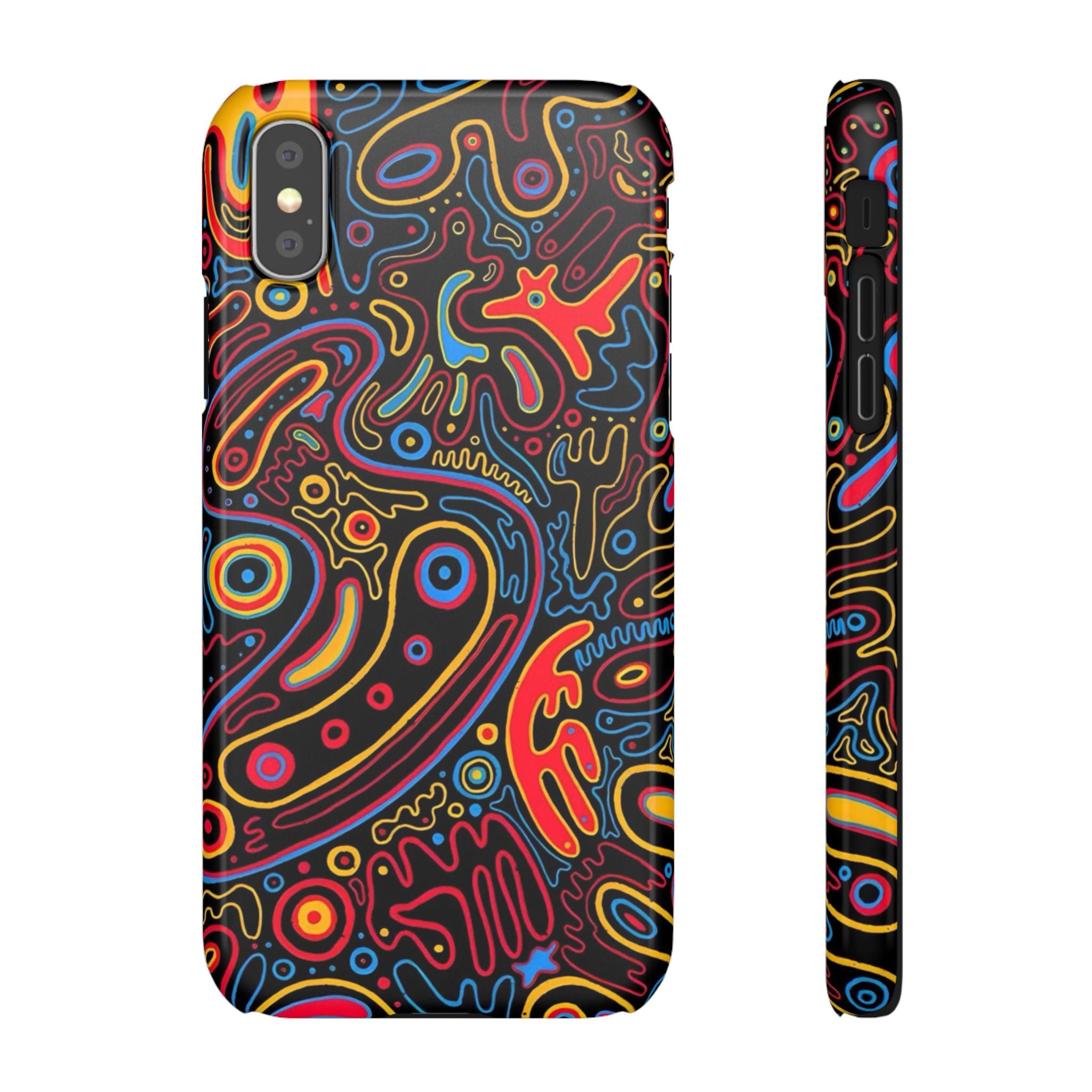 Neon Maze Phone Case