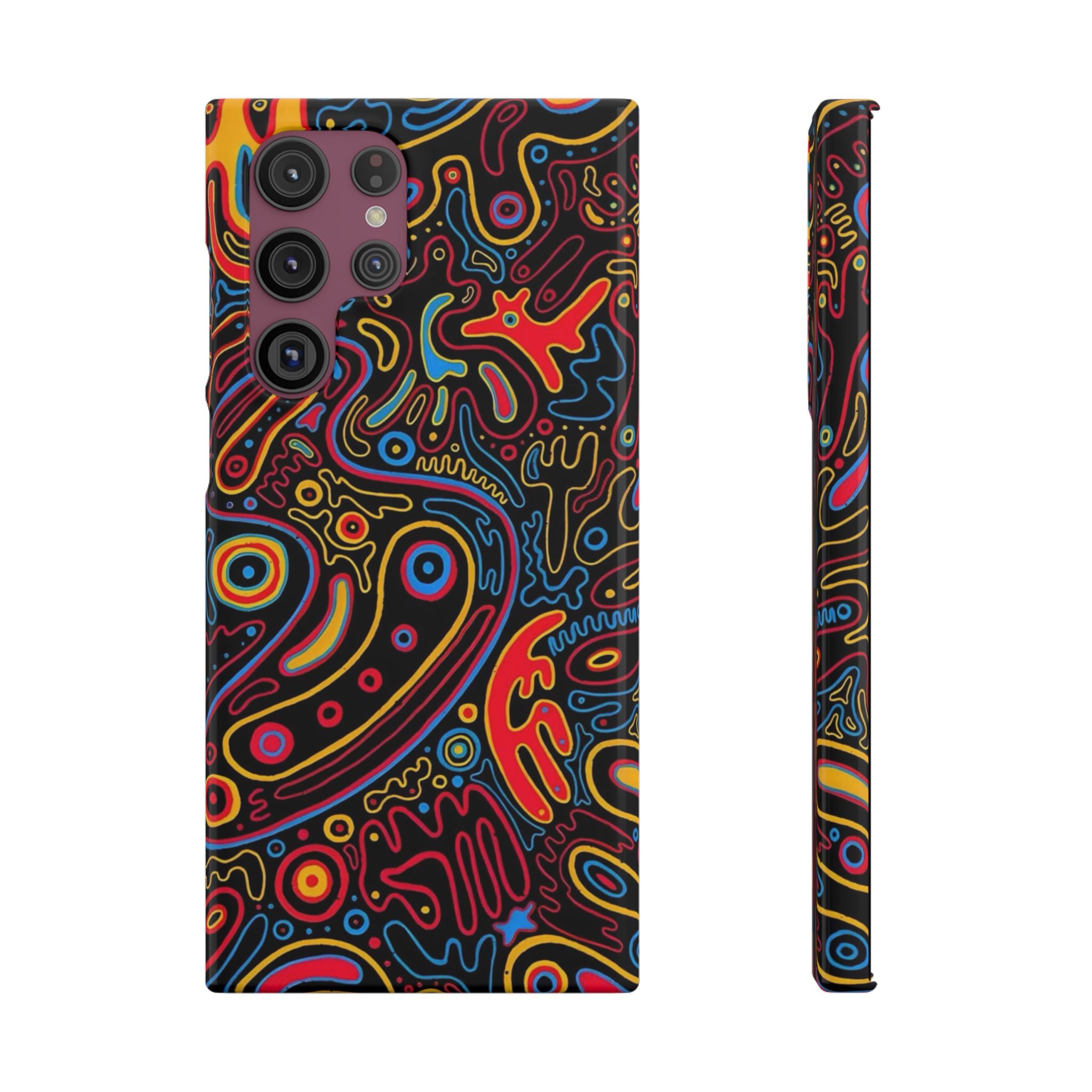 Neon Maze Phone Case