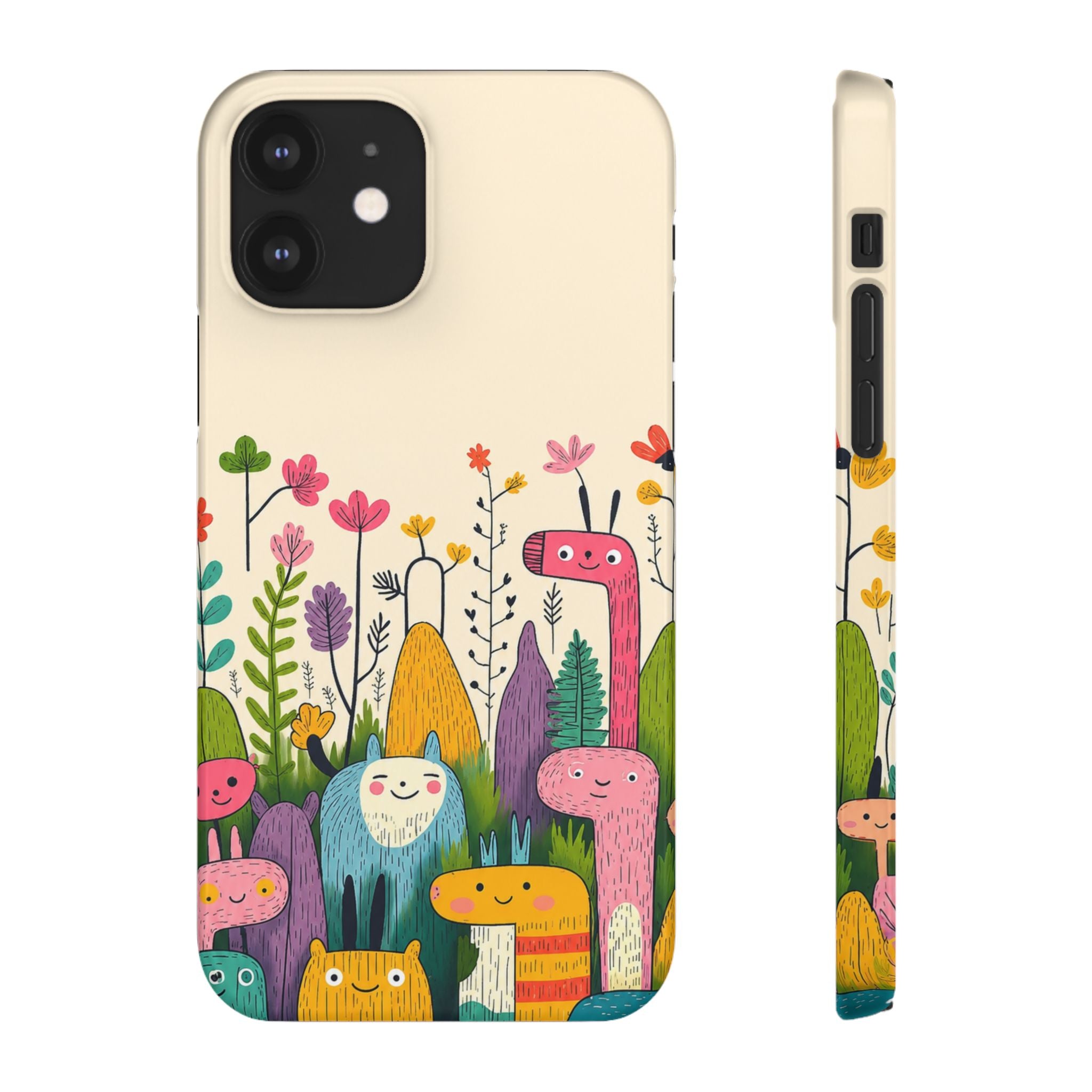 Cute Monster Garden Phone Case