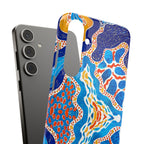 Abstract Blue Pattern Phone Case