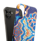 Abstract Blue Pattern Phone Case