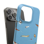 Swimming Dogs Phone Case
