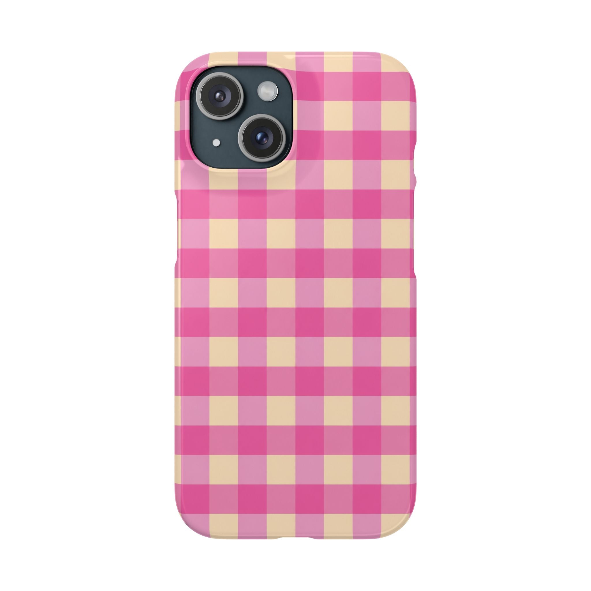 Pink Gingham Phone Case