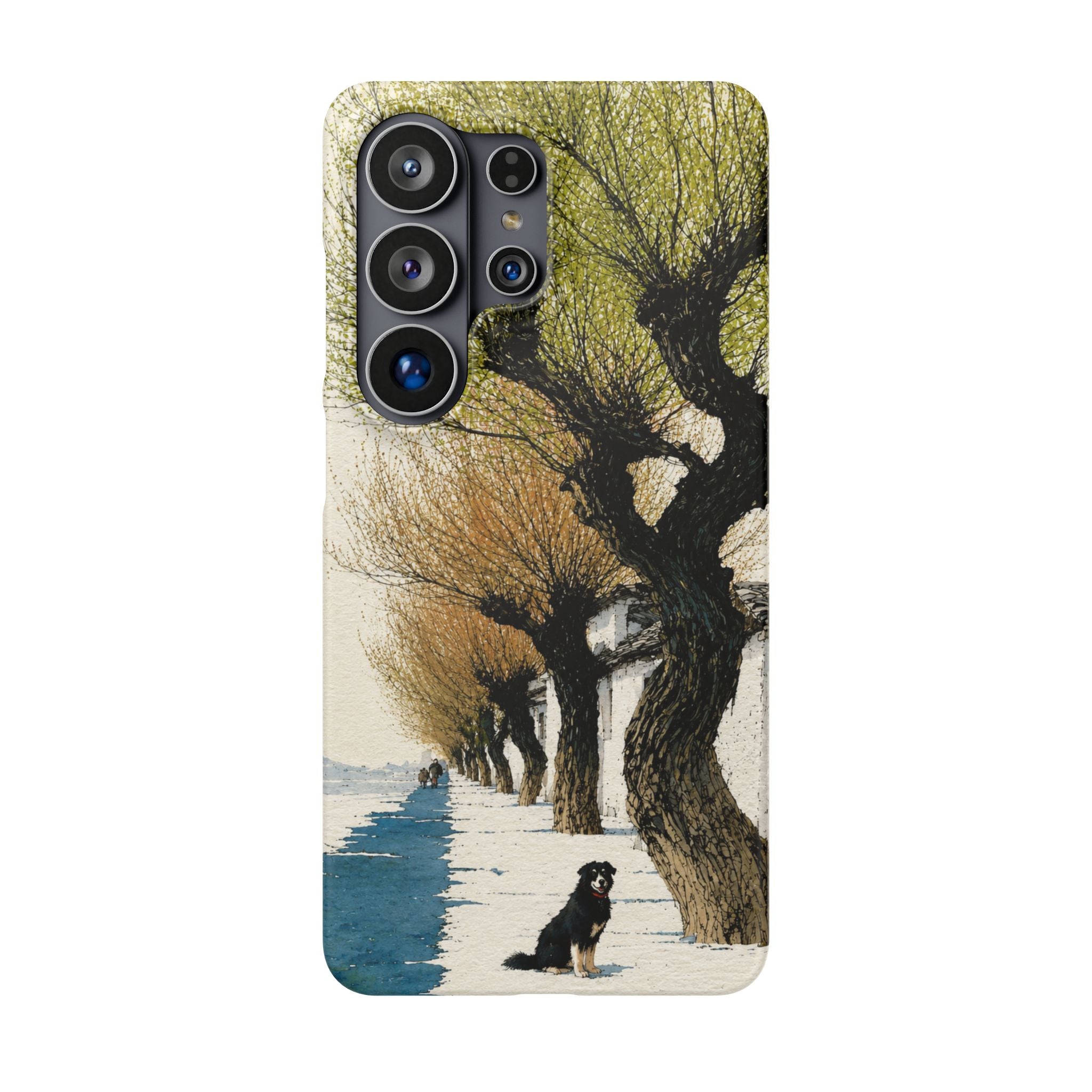 Serene Willow Landscape Phone Case