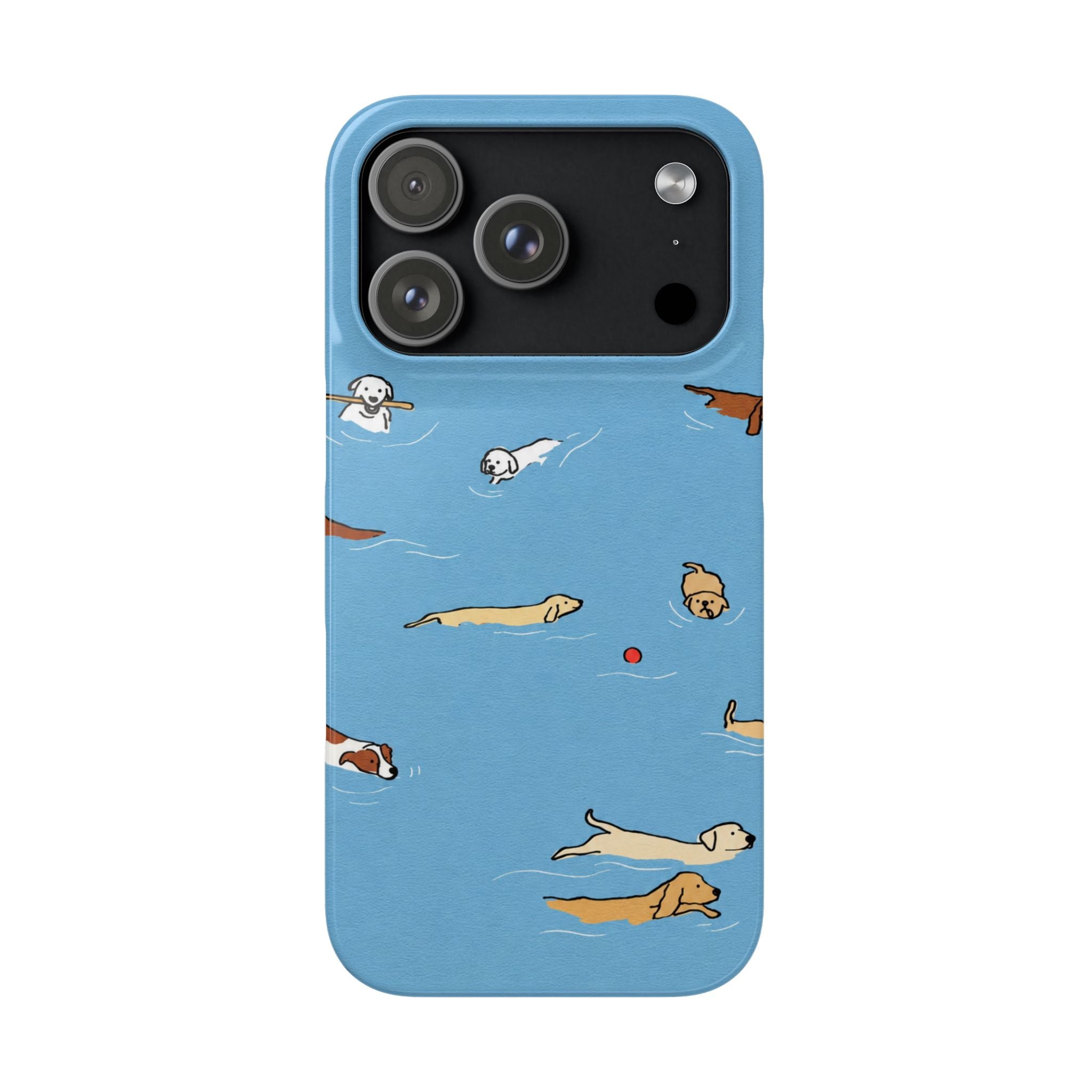 Swimming Dogs Phone Case
