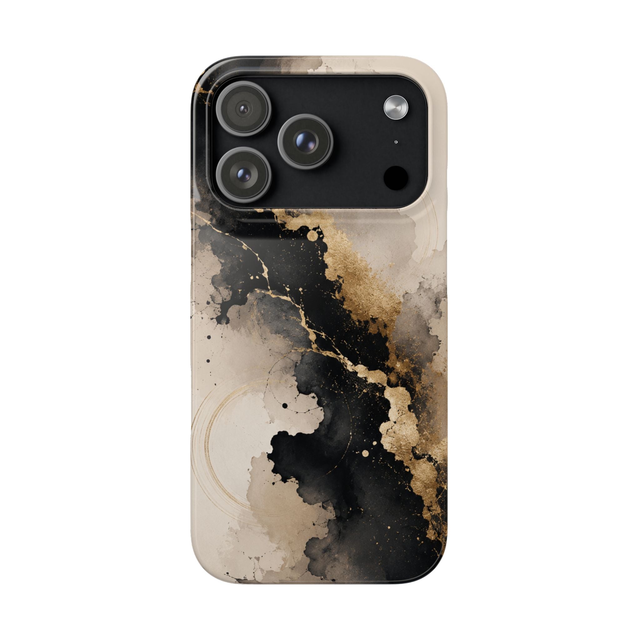 Midnight Gold Abstract Phone Case
