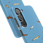 Swimming Dogs Phone Case