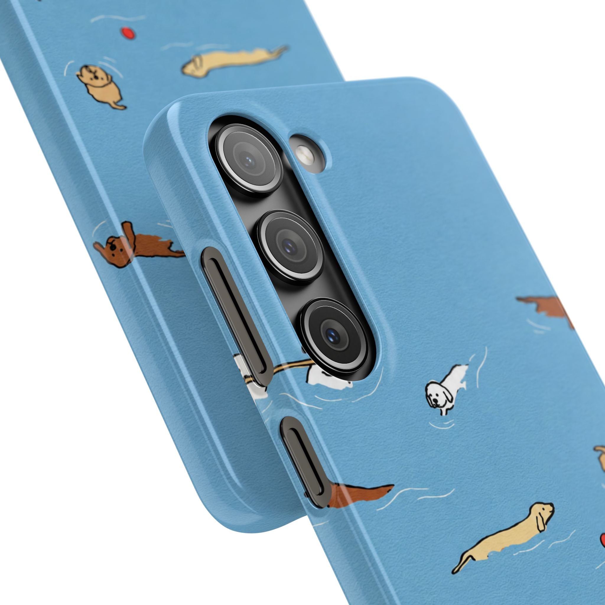 Swimming Dogs Phone Case