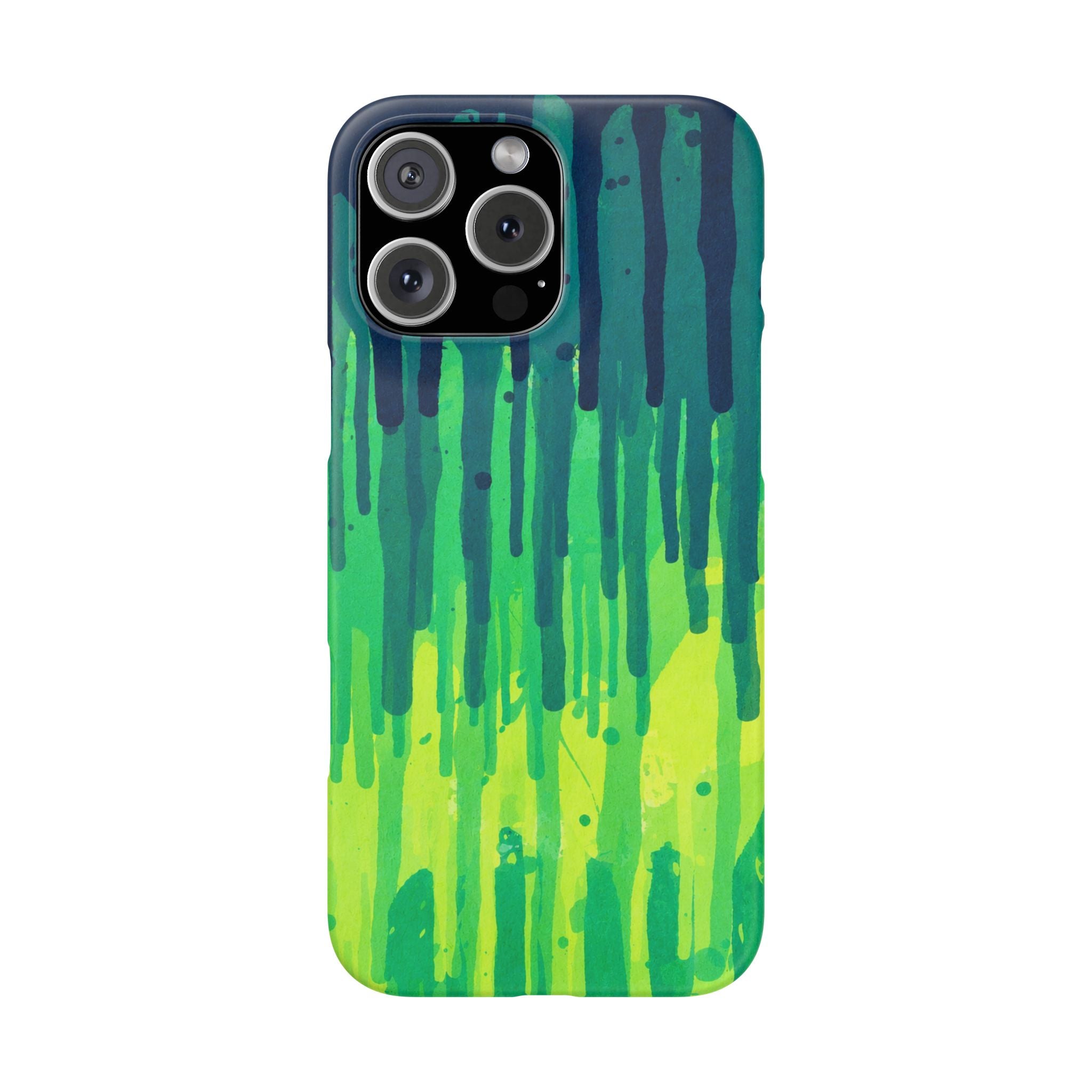 Liquid Emerald – Abstract Drip Phone Case