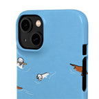 Swimming Dogs Phone Case