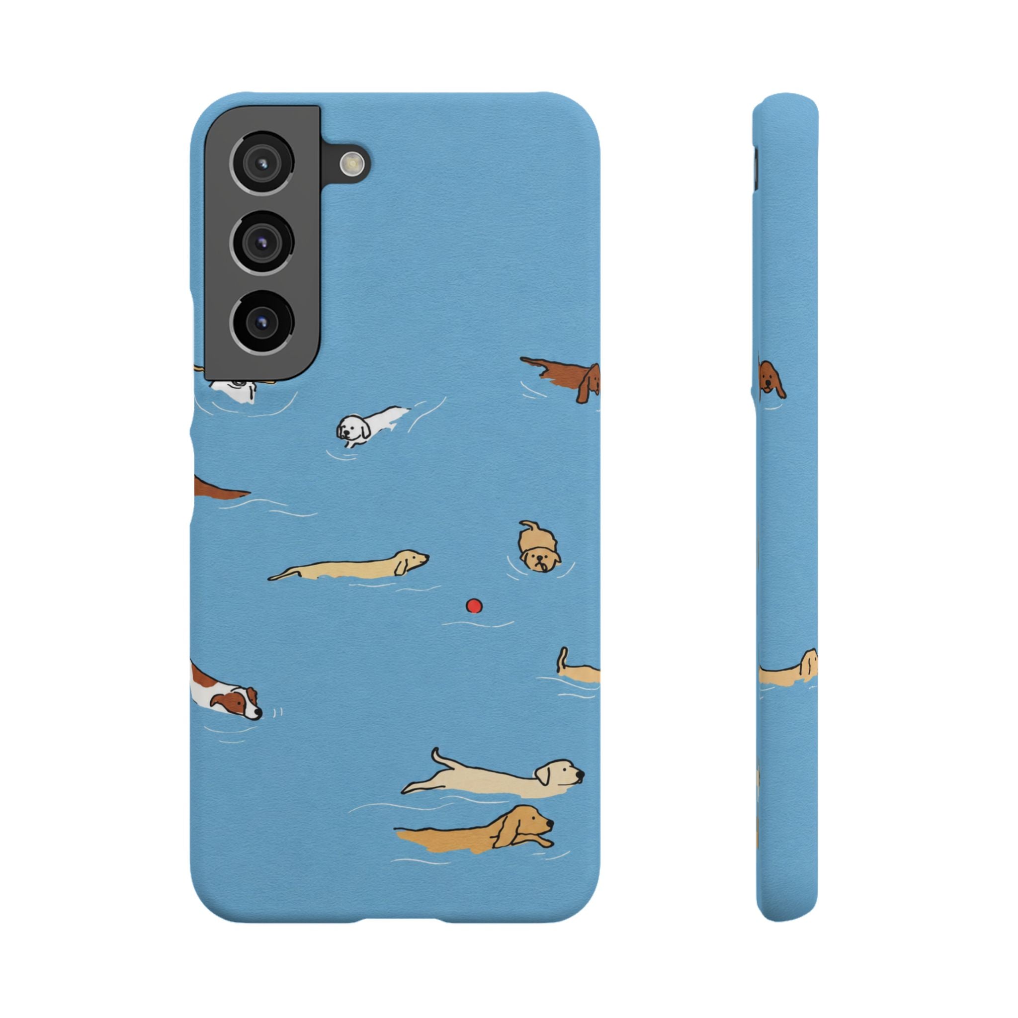 Swimming Dogs Phone Case
