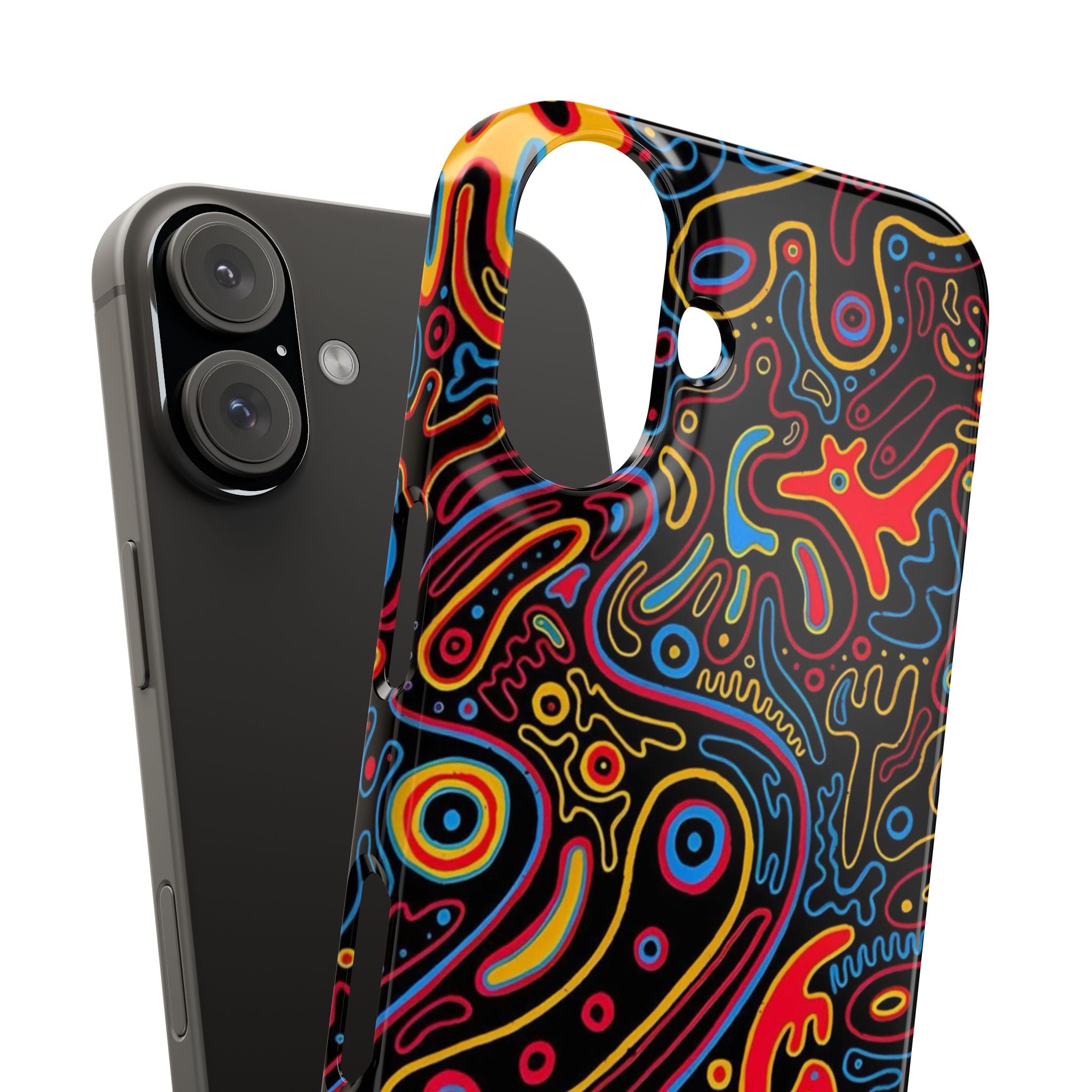 Neon Maze Phone Case