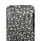 Black and White Skull Pattern Phone Case