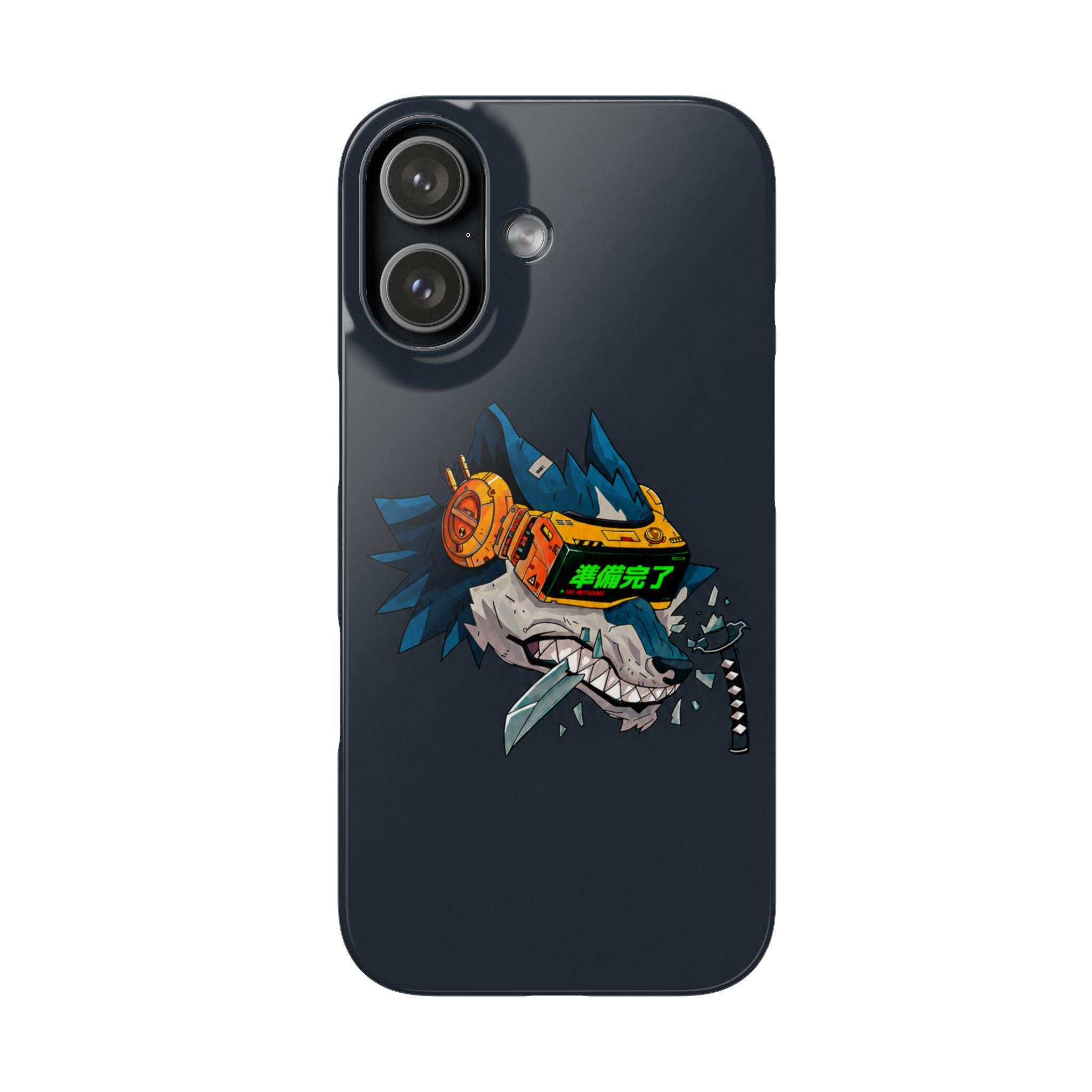 Cyberpunk Wolf Phone Case
