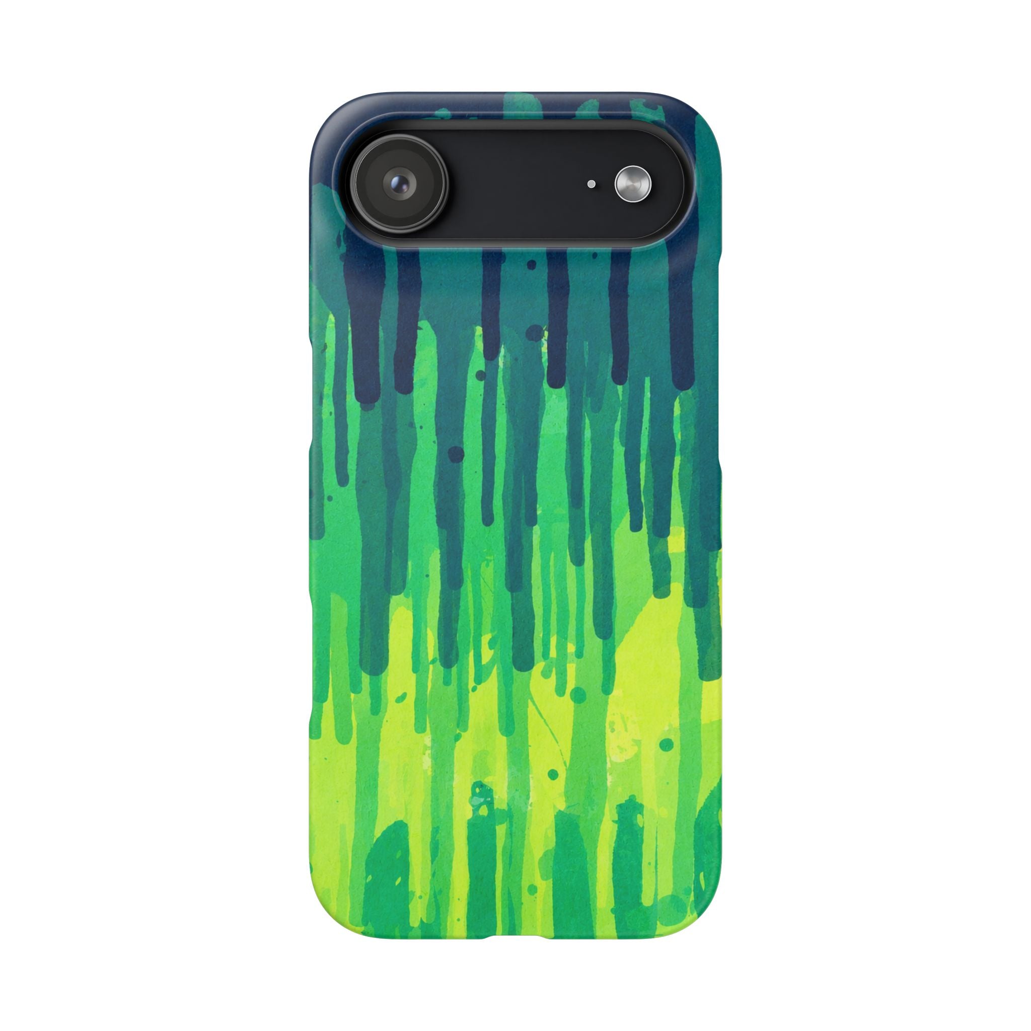 Liquid Emerald – Abstract Drip Phone Case