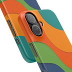 Colorful Abstract Waves Phone Case