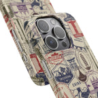 Vintage Travel Stamps Phone Case