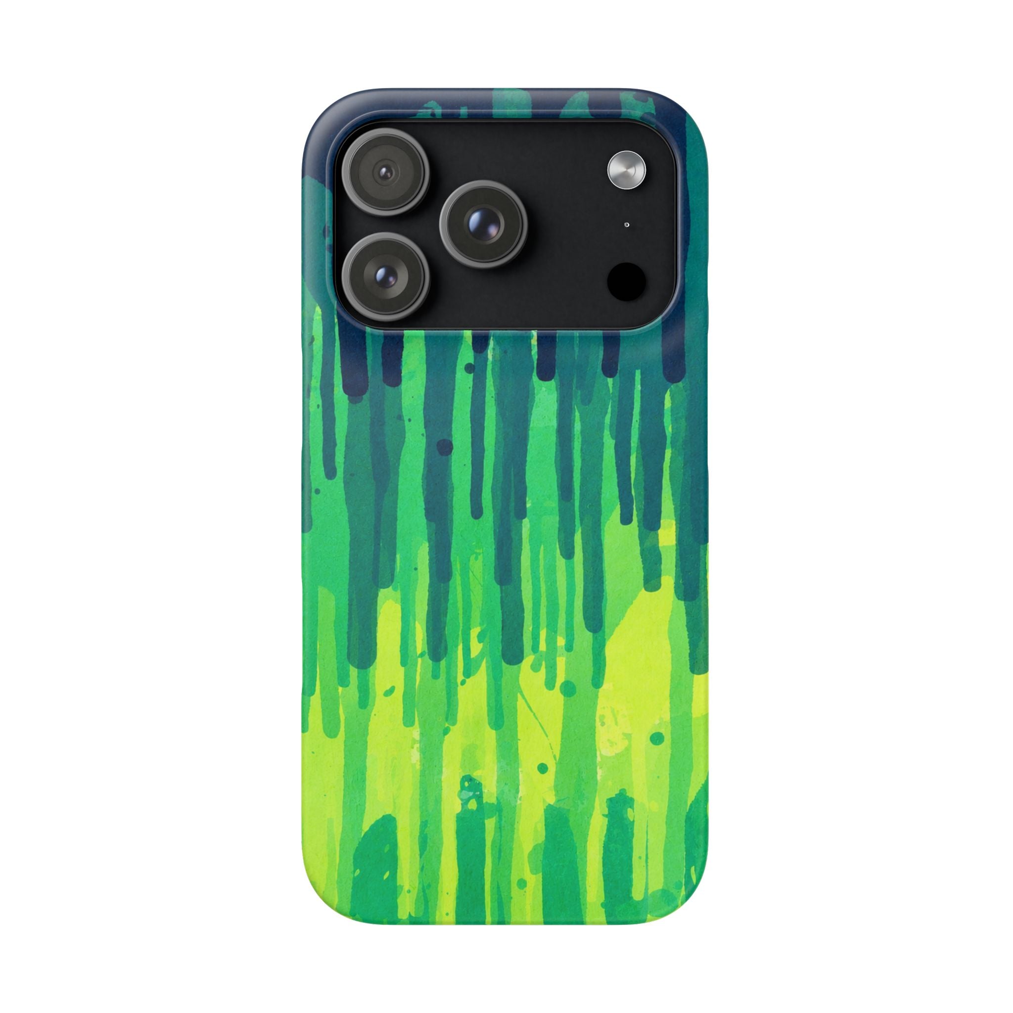 Liquid Emerald – Abstract Drip Phone Case