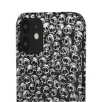 Black and White Skull Pattern Phone Case