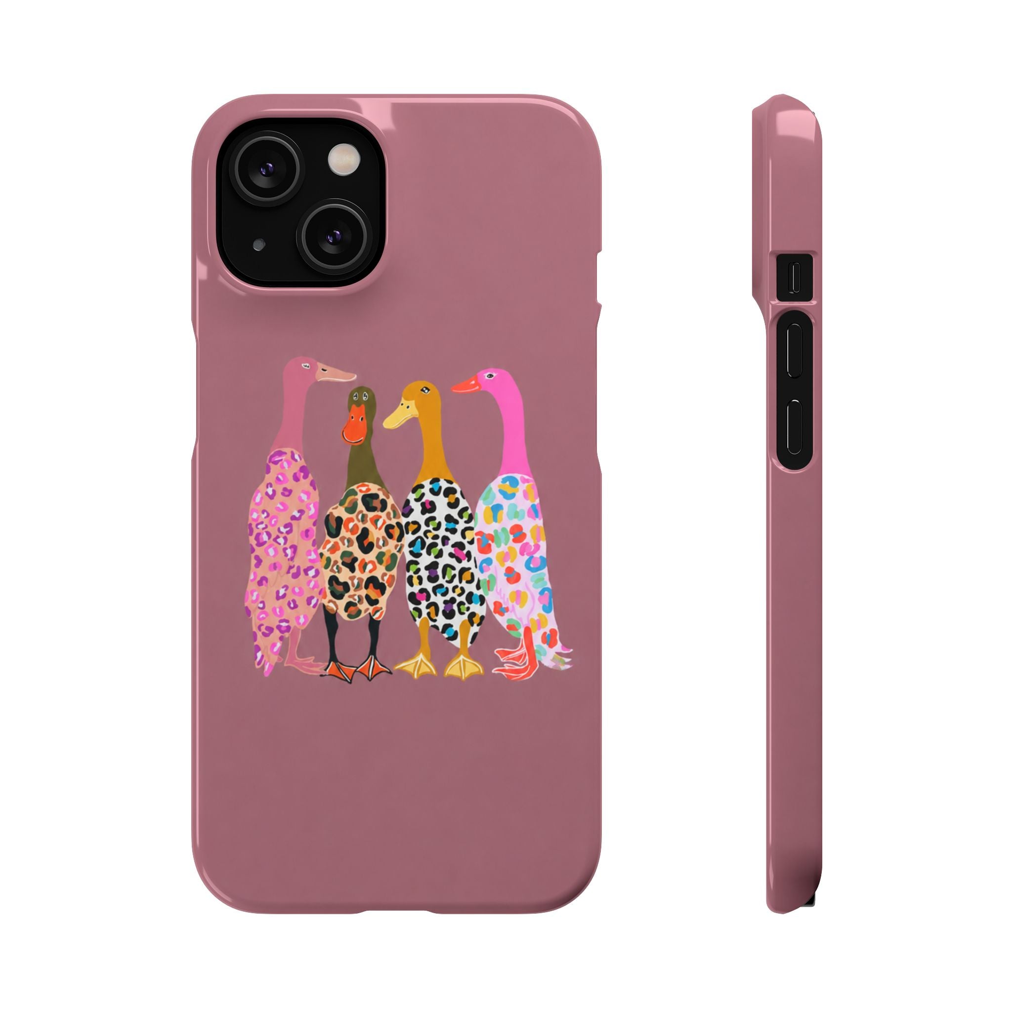 Colorful Leopard Ducks Phone Case