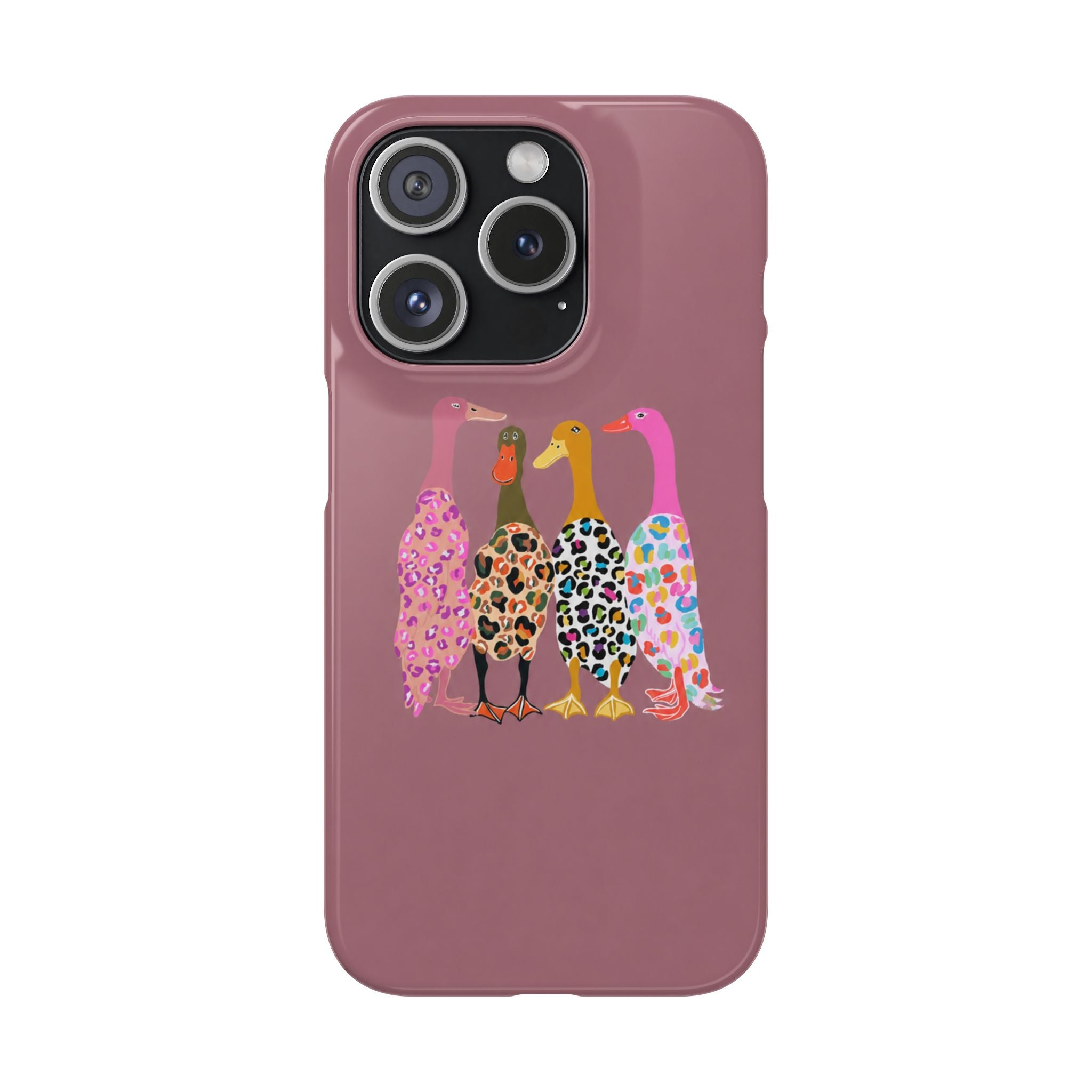 Colorful Leopard Ducks Phone Case
