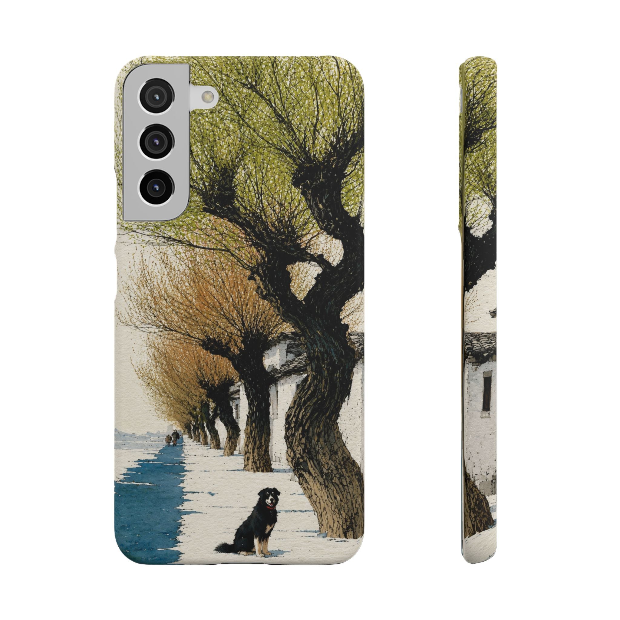 Serene Willow Landscape Phone Case