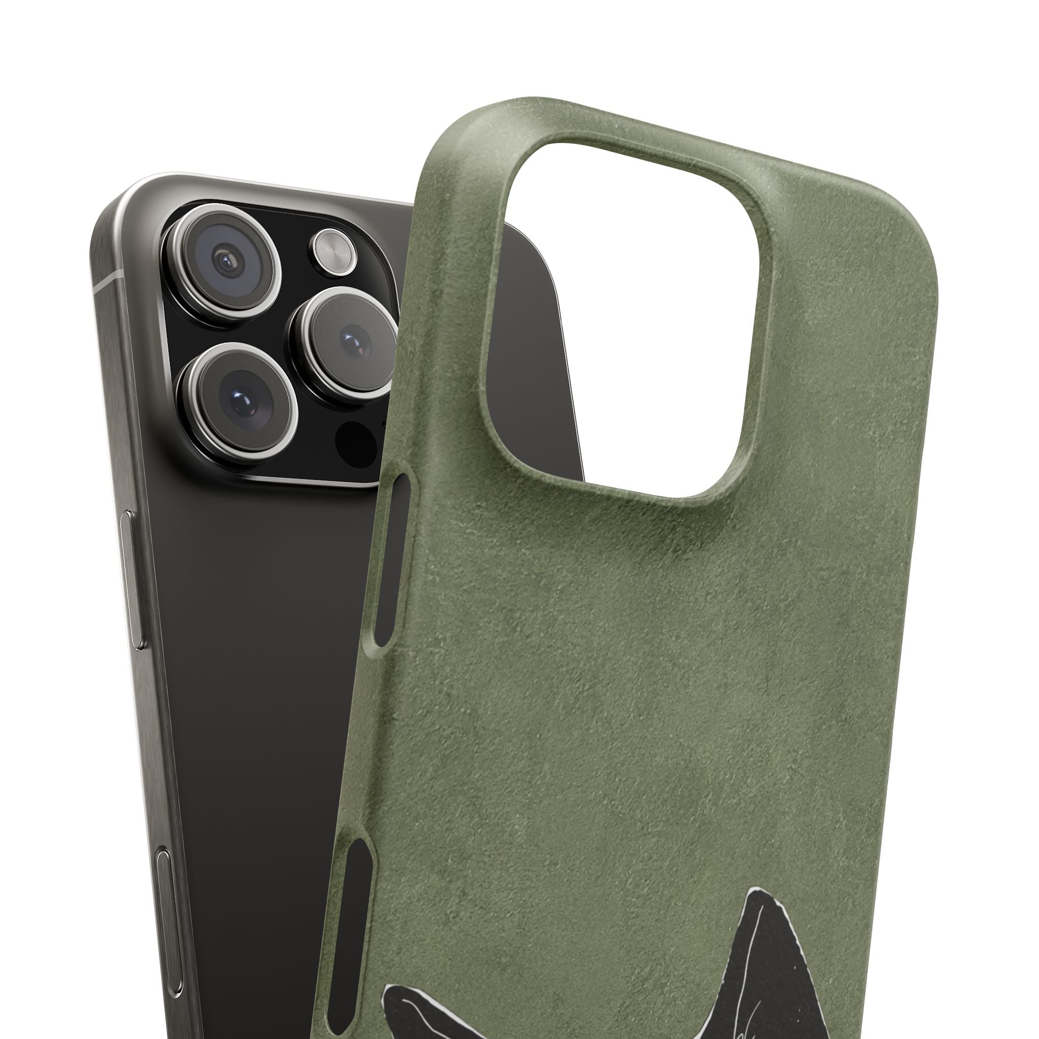 Grumpy Black Cat Phone Case